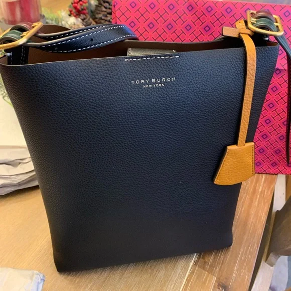 Tory Burch Perry leather Bucket Bag
